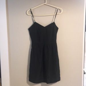 JCREW Black spaghetti strap dress